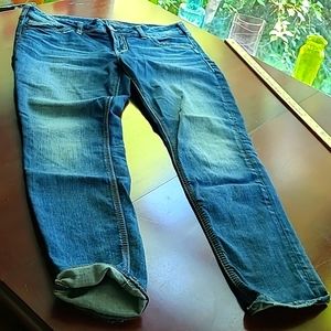 Almost new silver mid skinny  jeans.